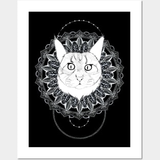 Mandala Cat Emi Posters and Art